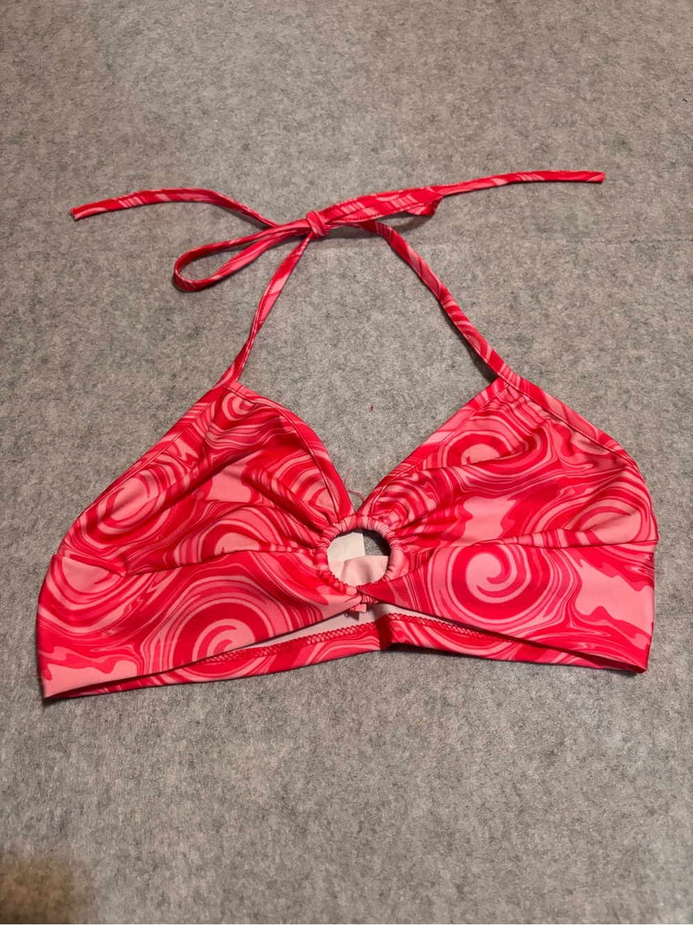 iHeartRaves Hot Pink Swirl Marble Rave Top